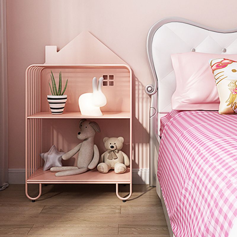 Contemporary Metal Bookshelf Standard Vertical Open Shelf Bookcase