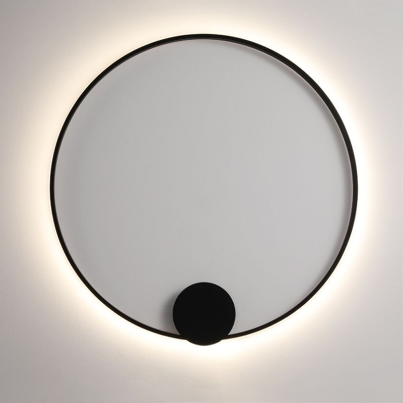 Modern Minimalist Minimalist Circular Montate Montate Metal 1 Light Sconce Light Set per camera da letto