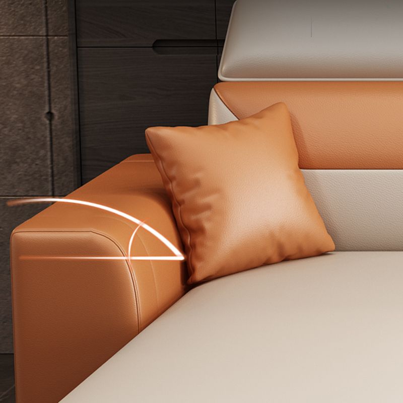 108.66"L x 57.09"W x 35.43"H 4-seat Cushion Back Sofa Tuxedo Arm Sectionals with Storage