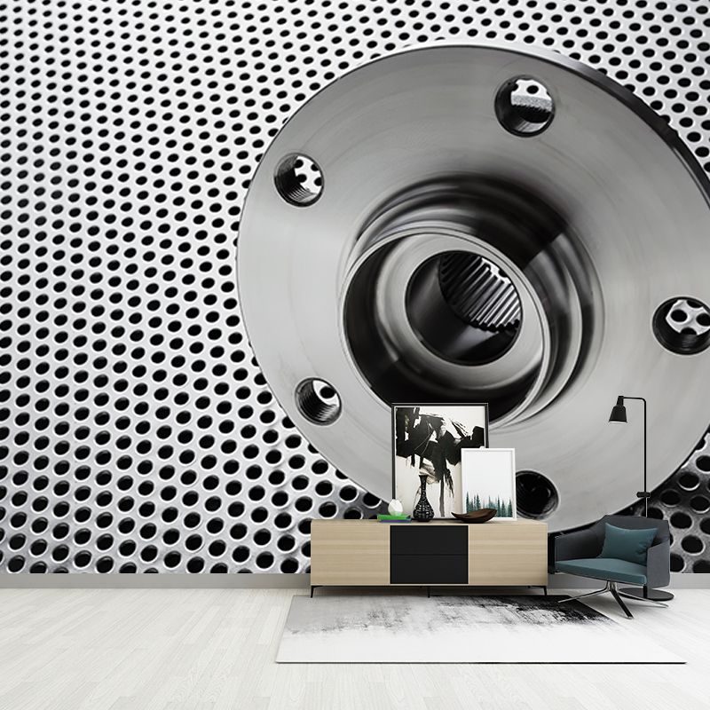 Repair Shop Wall Mural Industrial Metal Decorative Eco-friendly Wall Covering