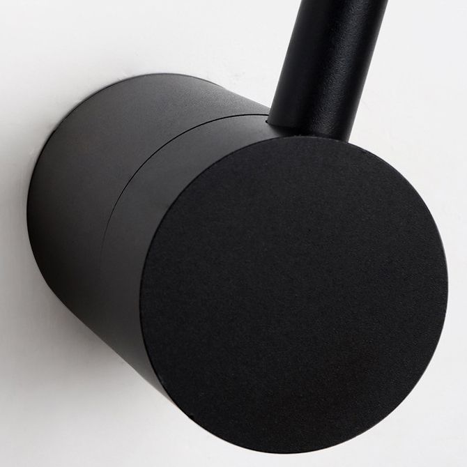 Moderner Stil Minimalistischer Streifen Schatten Wandleuchte Metal 2 Leichte Leuchten in Schwarz für Schlafzimmer