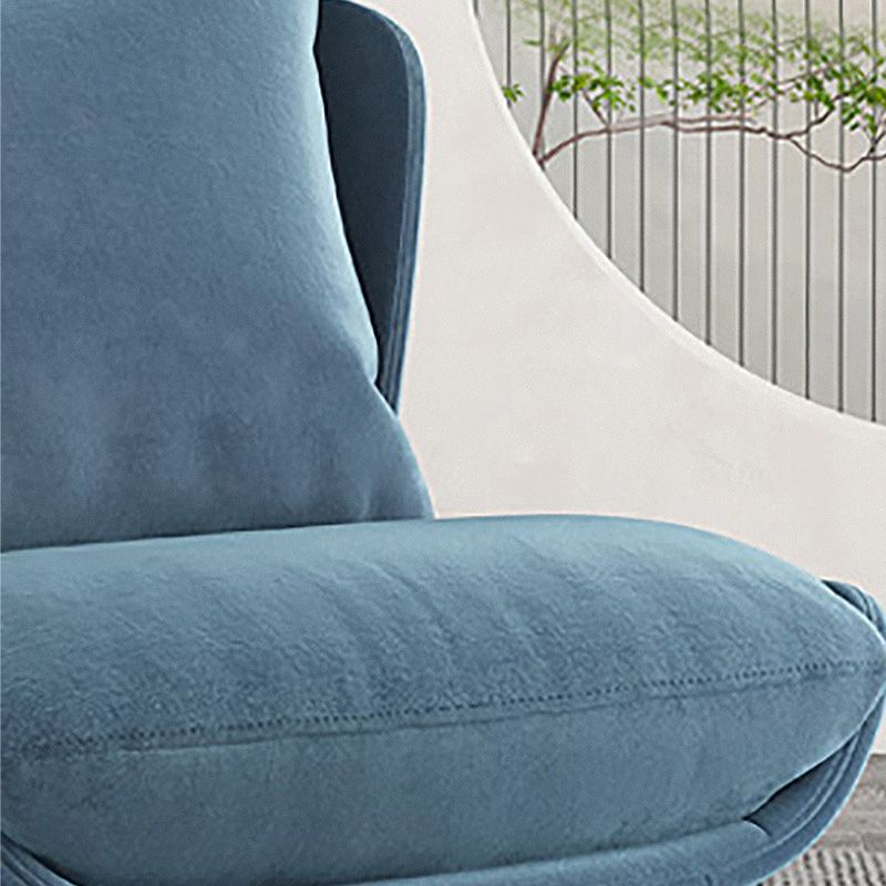 26.77"L x 26.38"W x 29.53"H Velvet Slipper Chair,Modern Armless Chair for Living Room