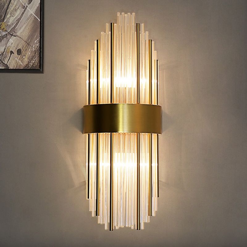 Modern Style Sconce Wall Light 2 Lights Crystal Wall Lamp for Bedroom Dining Room