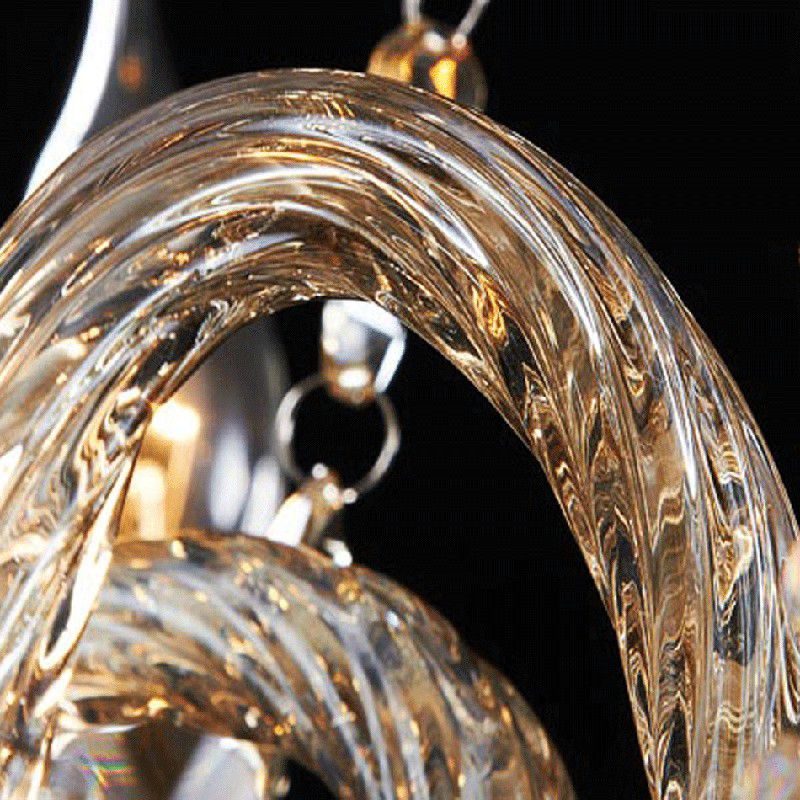 Luce da parete a 2 ghiande tradizionale cognac Crystal Wall Sconce Lampada per camera da letto