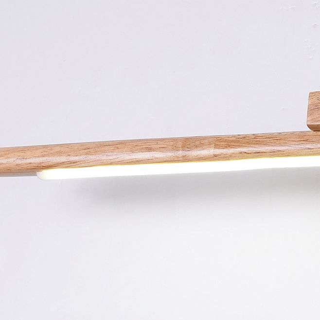 Dressing Table Decoration Vanity Wall Light Wooden LED Vanity Light Bar for Bathroom