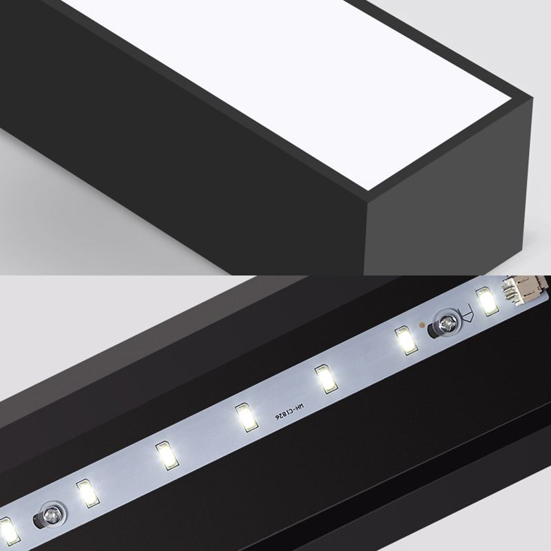 Arrow Metal Flush Mount Modern 10"/14" Wide Led White/Black Flush Ceiling Light for Office with Opaline Diffuser