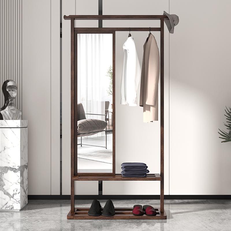 Modern Style Wardrobe Home Wooden Wardrobe Armoire with Mirror