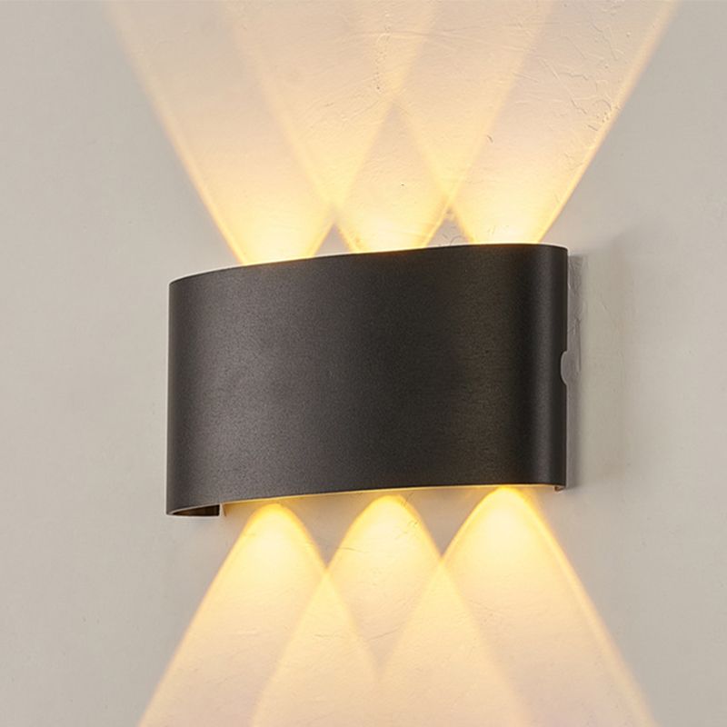 Modern Metal Wall Sconce Geometric Shape Wall Light for Bedroom