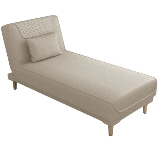 Armless Chaise Lounge Solid Color Chaise Lounge Couch with Cushioned