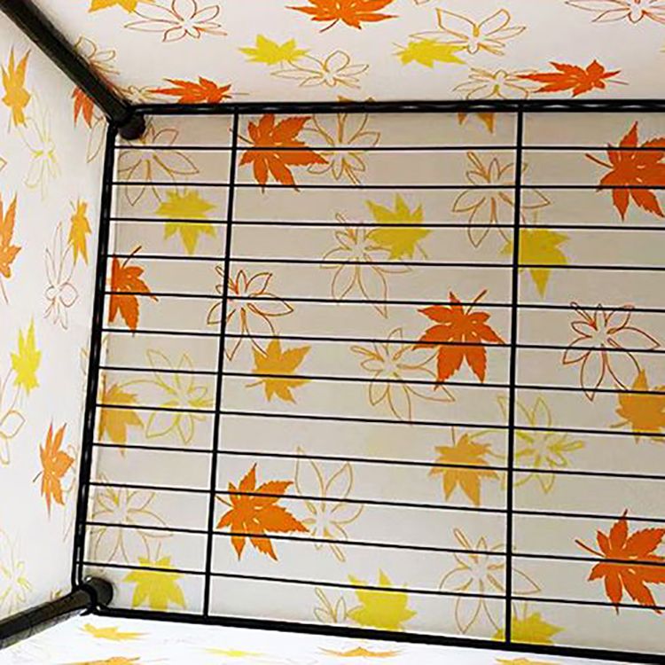 Modern Style Wardrobe Metal 2-Teir Adjustable Shelves Wardrobe Closet