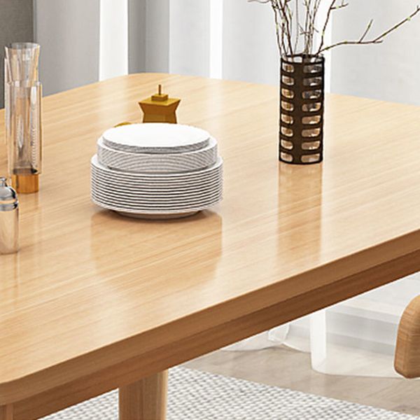 Rubberwood Solid Wood Dining Table Simplicity Style Dinette Table for Indoor