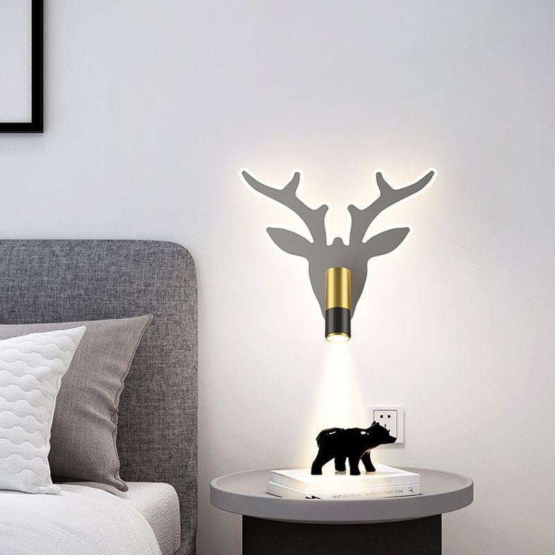 Nordic Metal Wall Light Geometric LED Reading Wall Sconce for Living Room