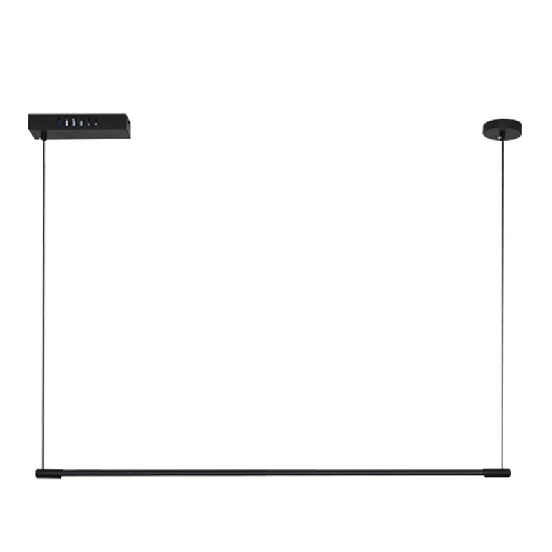 Contemporary Kitchen Pendant Light Linear Pendant Light Fixture Metal 1 Light