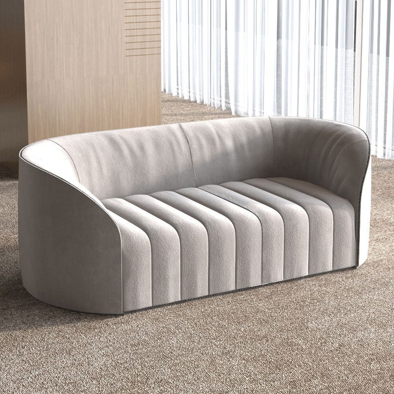 Contemporary Tight Back Standard Sofa Tuxedo Arm Sofa for Living Room