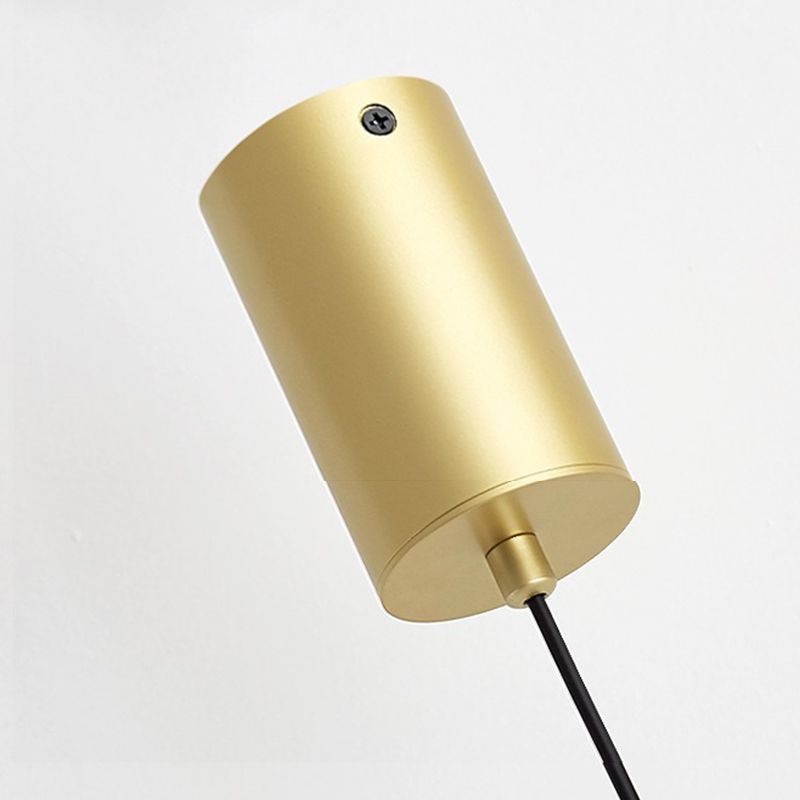 Contemporary Oval Shape Pendant Light Aluminum LED Hanging Pendant for Living Room