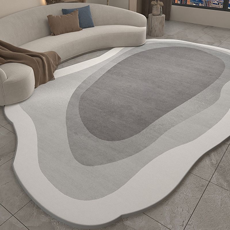 Ausgefallener Wohnzimmer Teppich Farbblock Polyester Fläche Teppich nicht rutschfestem Hintergrund Teppich