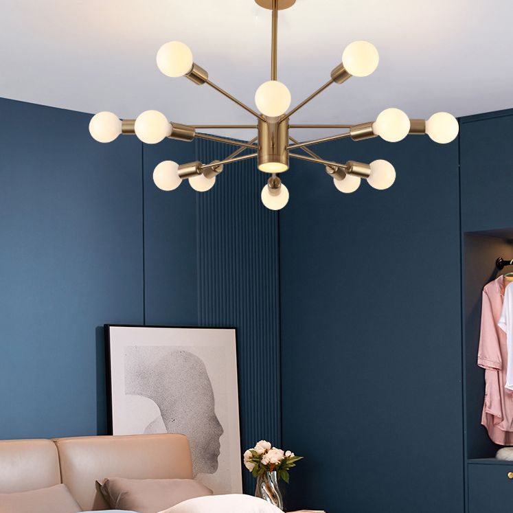 Lumo elettroplato di illuminazione in stile nordico oro con seppietti a LED Multi-Lights Apparecchiatura della sala da pranzo