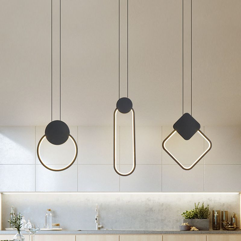 Nordic Pendant Ceiling Light Metal Bedroom Hanging Light Fixture