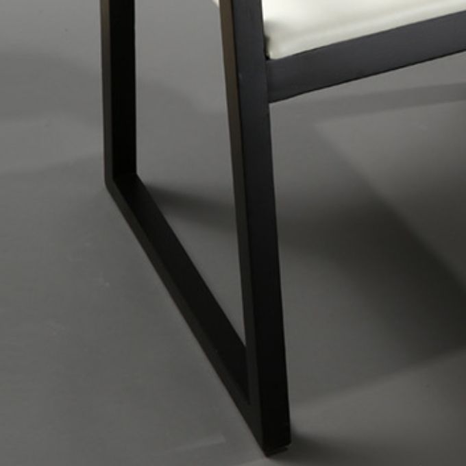 Open Back Kitchen Dining Chairs Upholstered Chairs with Solid Wood Base