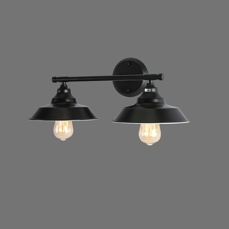 Industrial Metal Vanity Sconce Light Barn Shade Wall Mounted Light for Mirror Cabinet