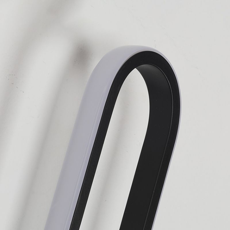 Modern Simple Iron Wall Light Ellipse Shape LED Rotatable Wall Lamp for Living Room
