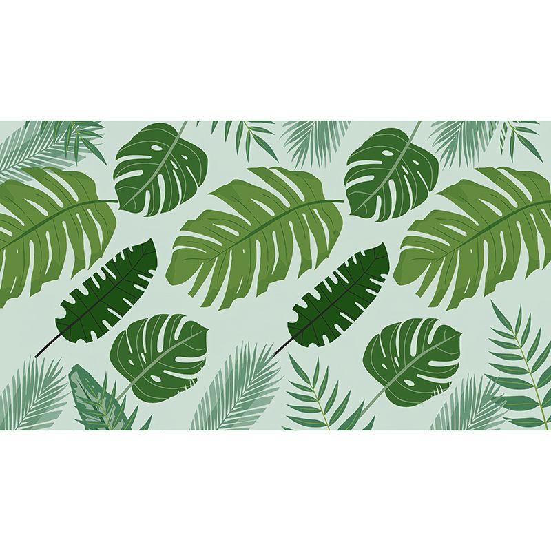 Modern Style Mural Wallpaper Monstera Environment Friendly Bedroom Wall Mural