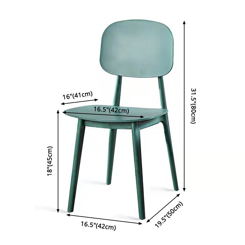 Plastic nordique Open Danding Dining Claid 32 "H Chaise de salle à manger pour restaurant