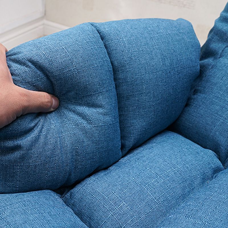 Linen Lounge Chair 20.86" L x 18.89" W Adjustable Accent Chair with Storage