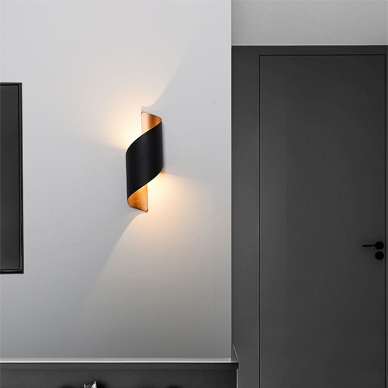 1 Light Metal Unique Shade Wall Lighting Modern Style Wall Mounted Light Fixture