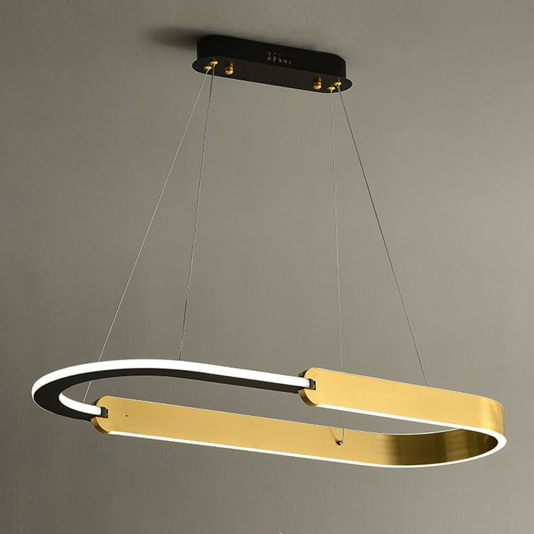 Modern Dining Chandelier Light Simple LED Island Light Fixture for Dining Room