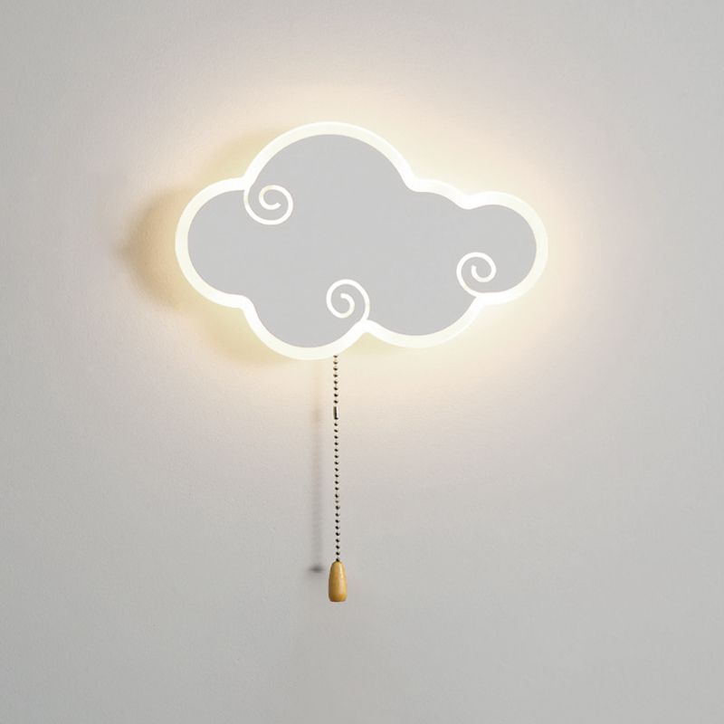 Modern LED Wall Mount Light 1-Light Wall Light with Acrylic Shade for Living Room