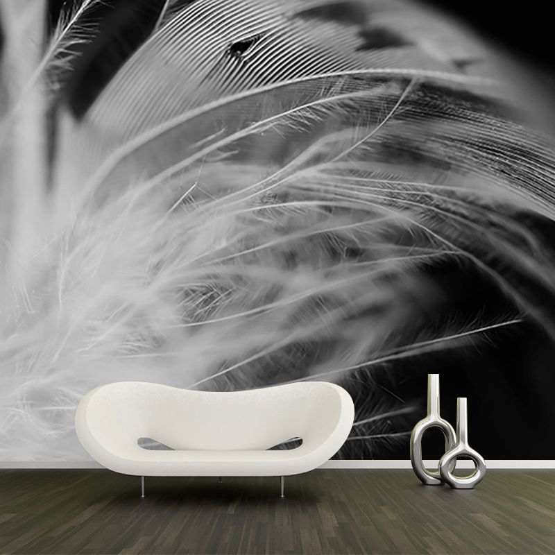 Beautiful Feather Wall Decor for Bedroom Moisture Resistant, Custom Size Available