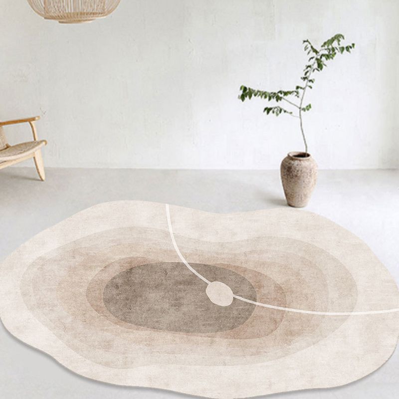 Green Modern Carpet Polyester Color Block Carpet Washable Carpet for Sitting Room