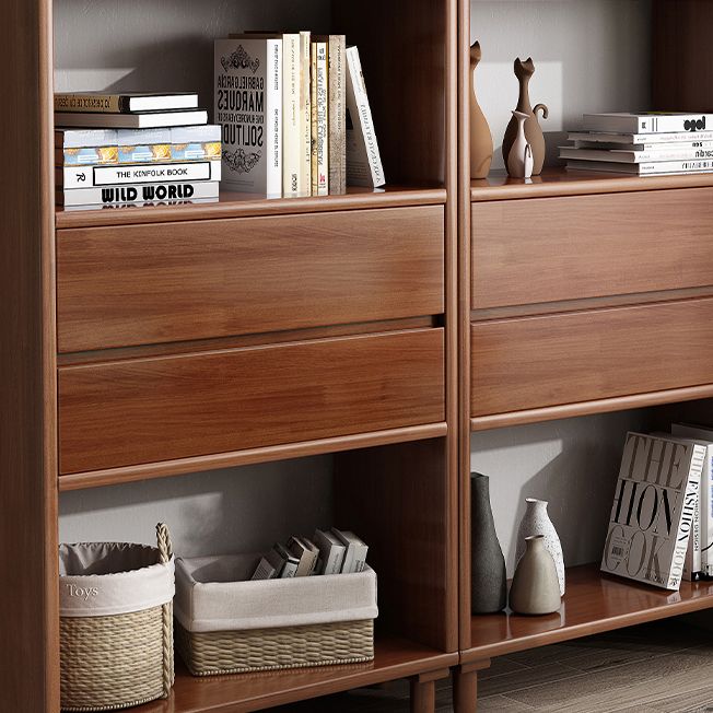 Standard Bookshelf Wooden Shelf Bookcase, 23.62" L x 11.81" W x 66.93" H