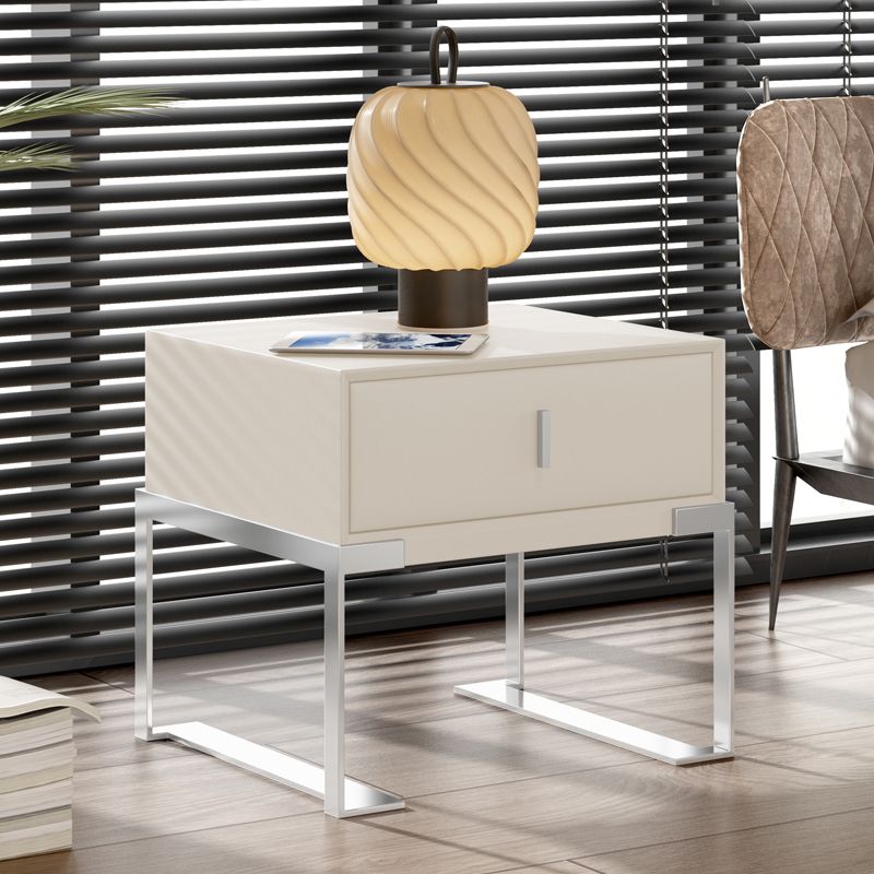 Modernism Drawer Storage Night Table Wood Bed Nightstand with Drawer