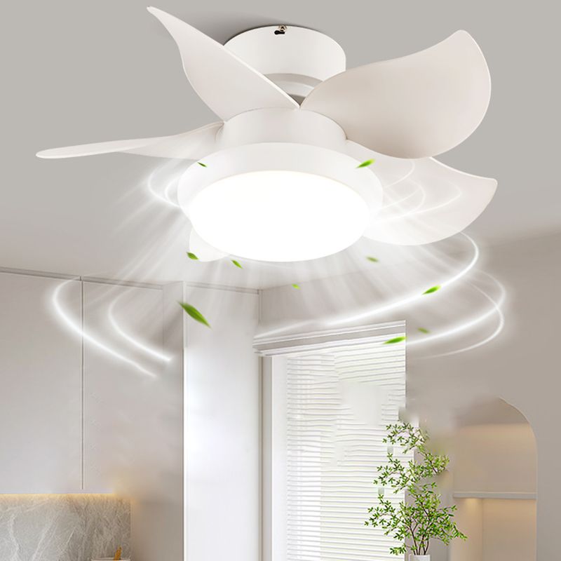 Metal Fan Shape Ceiling Fan Kid Style Single-Light Ceiling Fans Fixtures