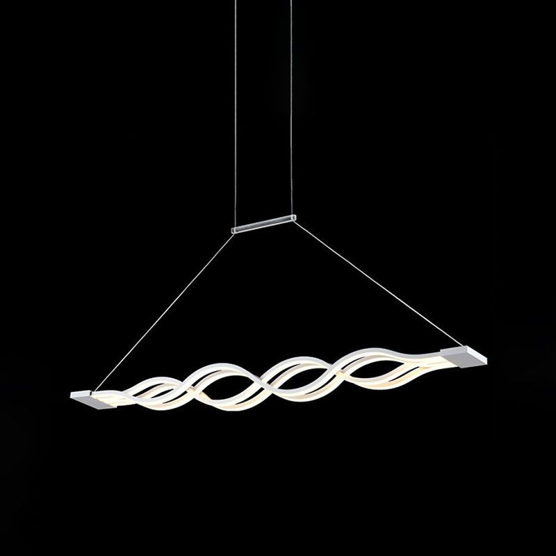 Candelera de techo de forma de onda LED