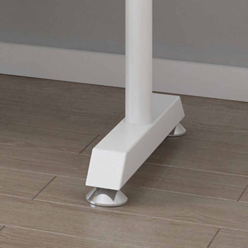 Modern Minimalist Metallic Coat Rack Free Standing 2 Leg Base Coat Rack