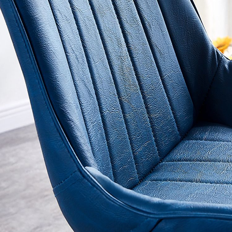 Sedia da pranzo in stile glam sedia wingback parsons sedia con 4 gambe in metallo per uso domestico