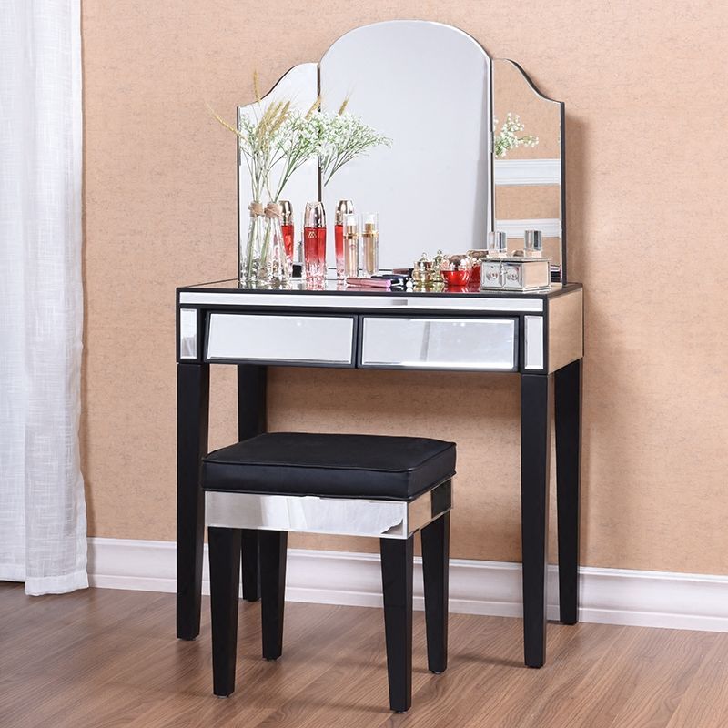 Contemporary Vanity Dressing Table Solid Wood Makeup Vanity Desk