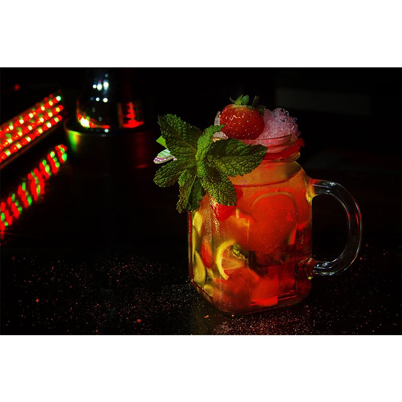 Photography Drunk Cocktail Mural Light Color Commercial Use Wall Art for Club Decor