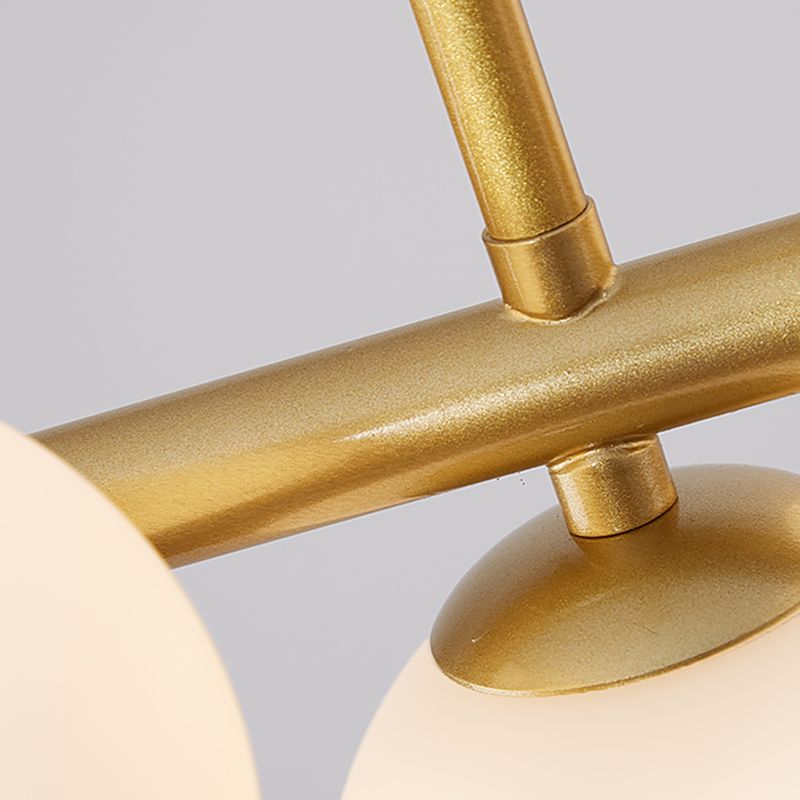 Multi-Head Island Lighting Armaturen Moderne Restaurantsuspensionslampe mit Glasschatten