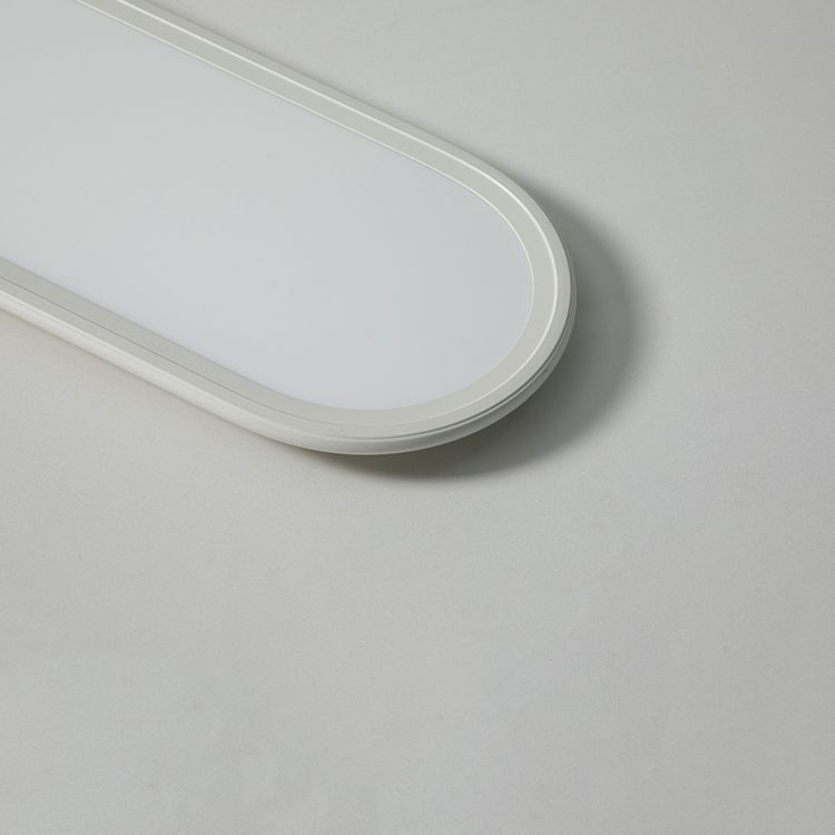 Oval Shape Metal Flush Ceiling Light Modern Style 1 Light Flush Mount Lighting