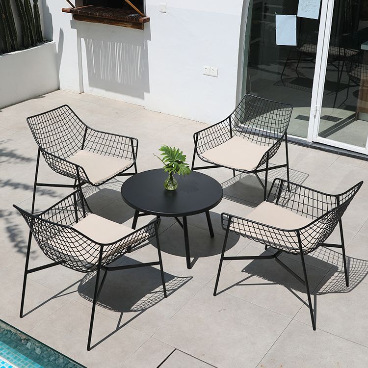 Industrial Matte Finish Finish End Table Metal Water Resistant Side Table