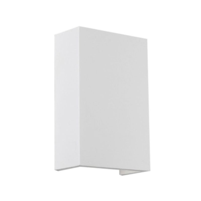 Stone Geometric Wall Mount Lamp Simple 1 Light Wall Mounted Light Fixture in White