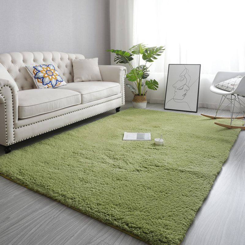 Modern Living Room Rug Multi Color Solid Color Area Carpet Synthetics Anti-Slip Machine Washable Indoor Rug