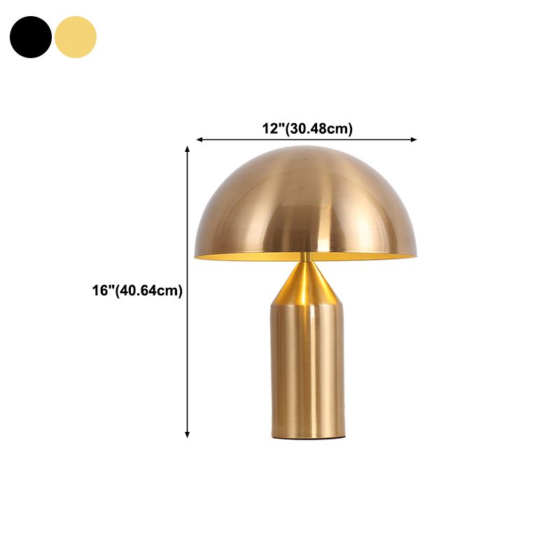 Lampes de table de nuit en dôme de style contemporain en métal lampe de table à 1 lumière