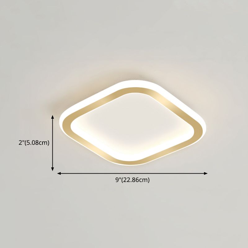 Plafonnier LED Ultra-mince à 1 lumière, nouveau plafonnier moderne en fer pour couloir