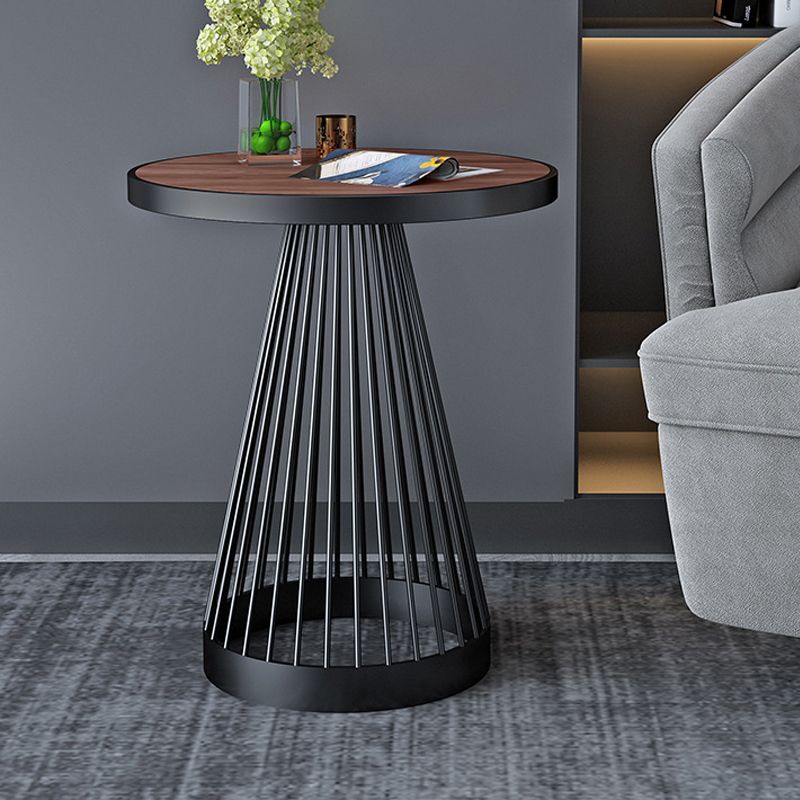 Scandinavian Solid Wood/Marble Round Frame Living Room Side End Table