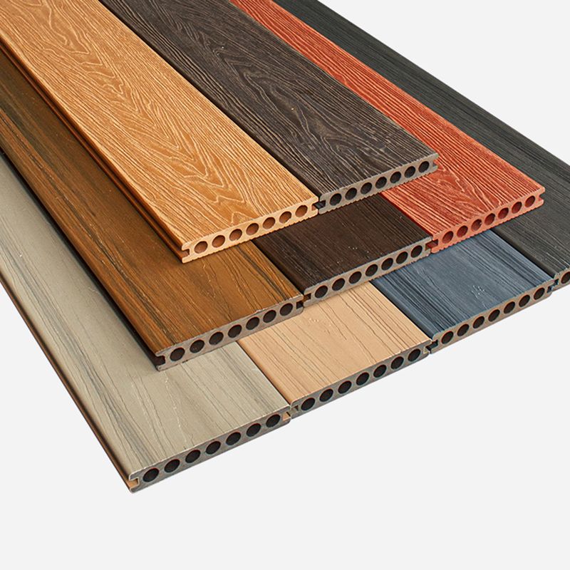 Outdoor WPC Flooring Rectangle Modern Style Nail Wood Flooring